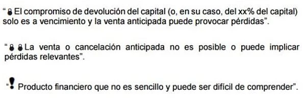 Imagen candado y alerta de complejidad