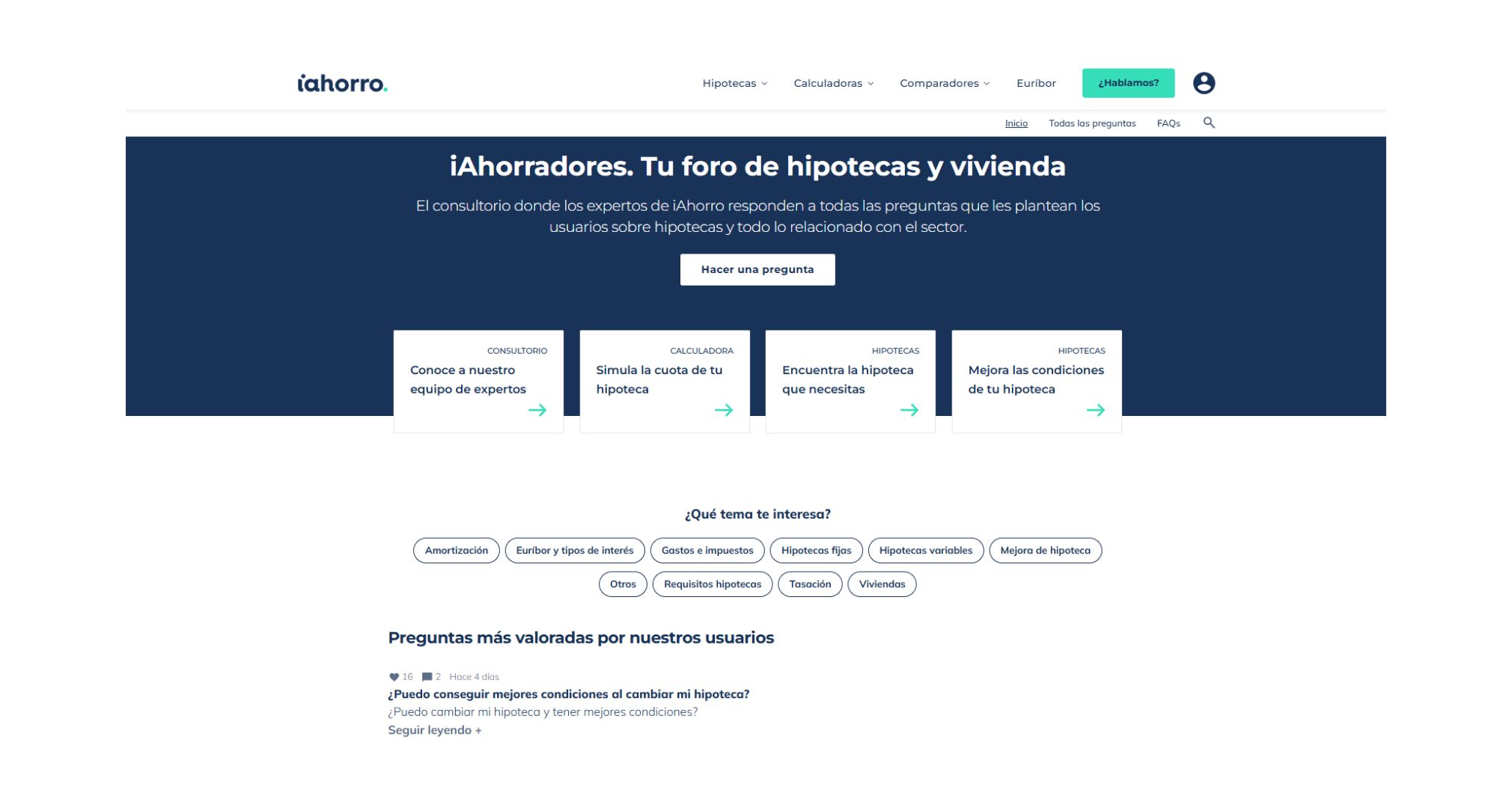 iAhorro lanza iAhorradores, el primer foro ‘online’ dedicado exclusivamente a hipotecas en España